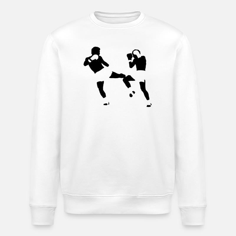 kickboxing - Stanley/Stella Unisex Bio-Sweatshirt ROLLER - Weiß