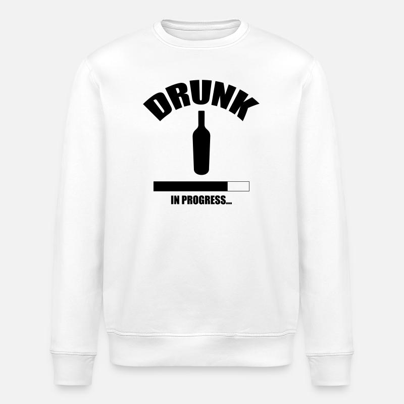 Drunk in progress... - Sweat bio ROLLER Stanley/Stella Unisexe - blanc