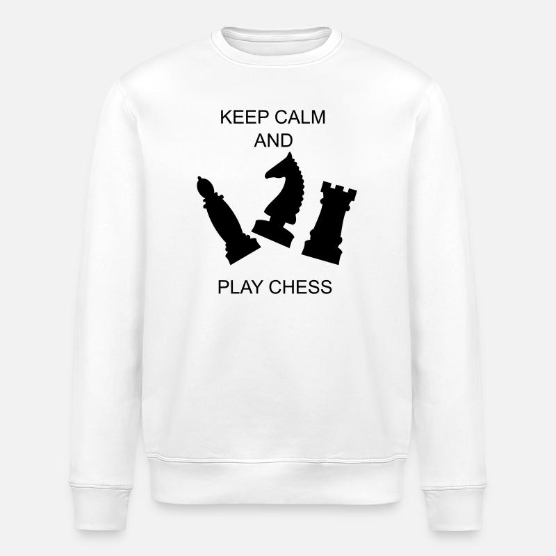 chess - Stanley/Stella ROLLER Unisex Organic Sweatshirt - white