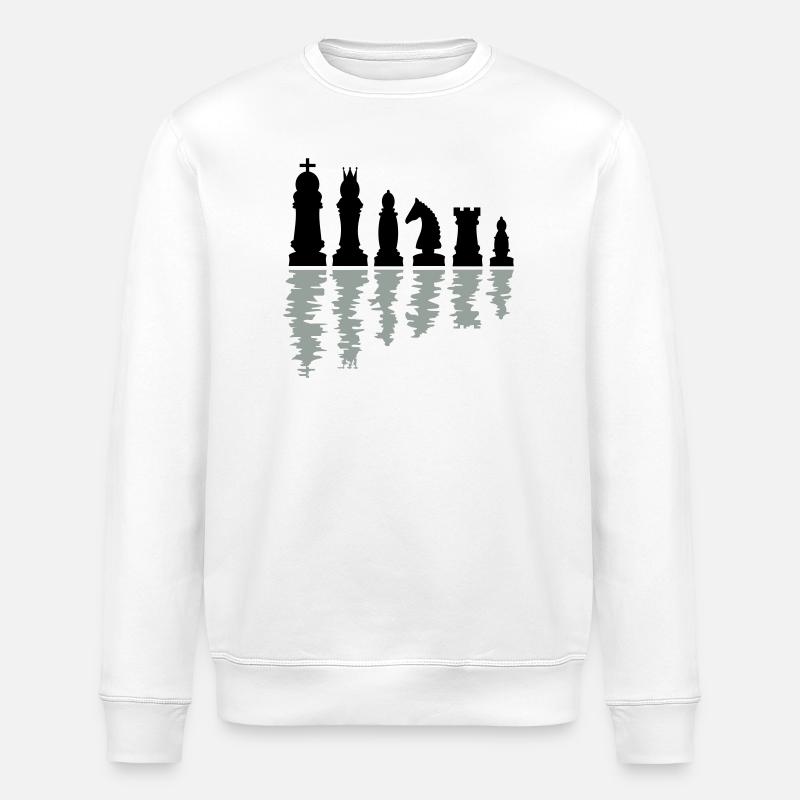 schach schachfiguren - Stanley/Stella Unisex Bio-Sweatshirt ROLLER - Weiß