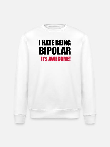 Bipolar - Stanley/Stella ROLLER Unisex Organic Sweatshirt - white