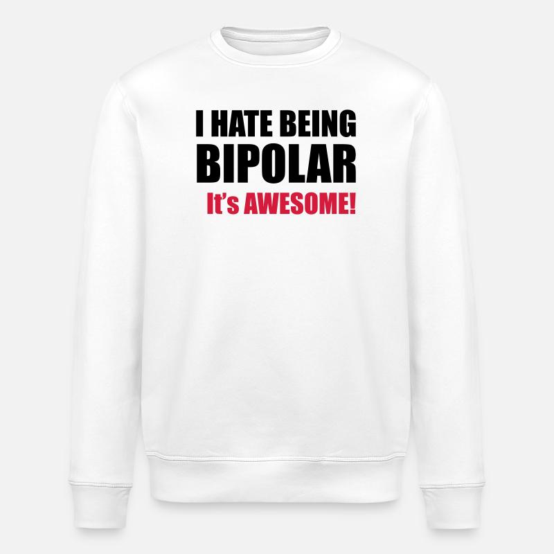 Bipolar - Sweat bio ROLLER Stanley/Stella Unisexe - blanc