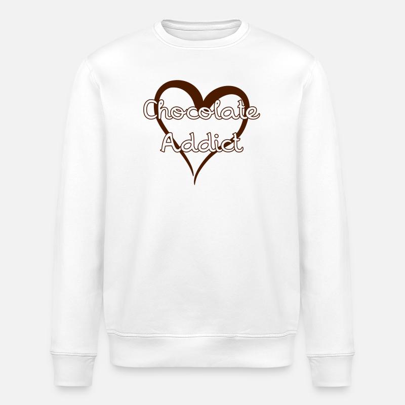 Chocolate Addict - Stanley/Stella Unisex Bio-Sweatshirt ROLLER - Weiß