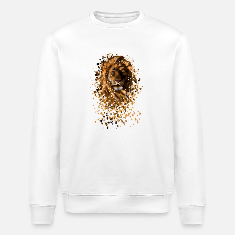 Lion - Sweat bio ROLLER Stanley/Stella Unisexe - blanc