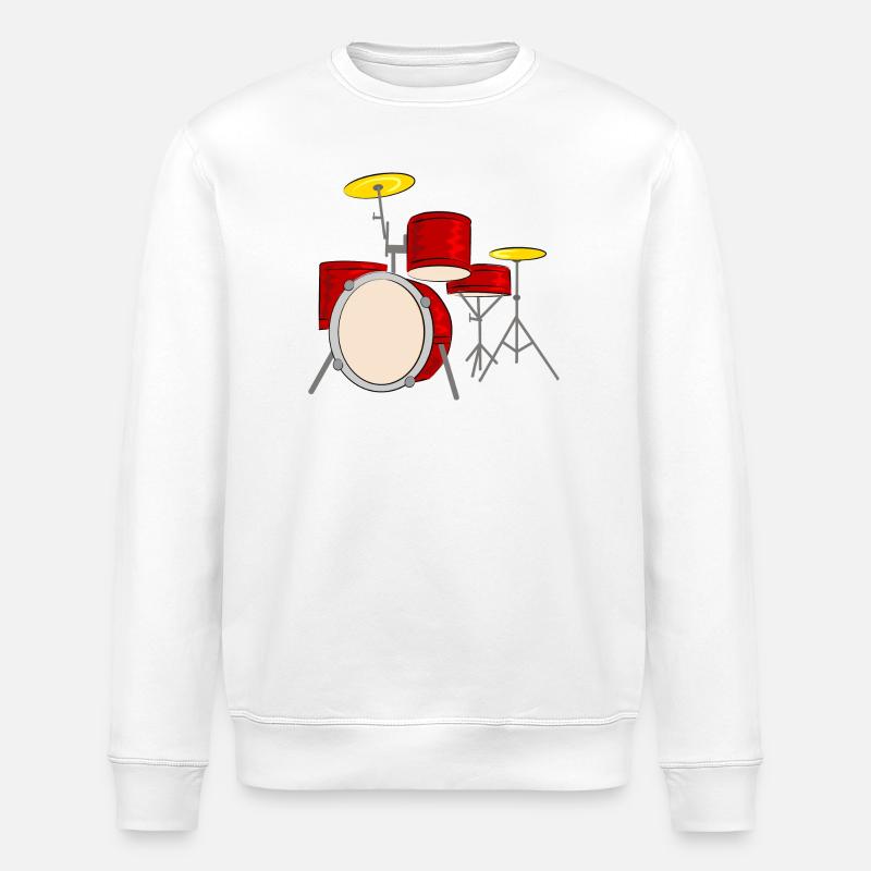 percussion - Sweat bio ROLLER Stanley/Stella Unisexe - blanc