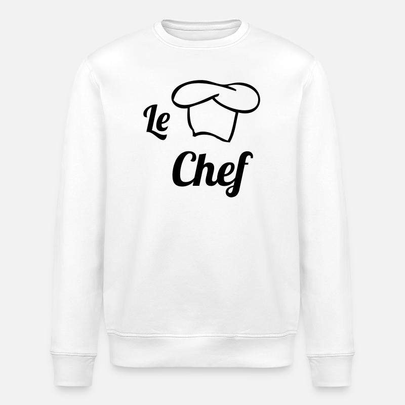 Le Chef - Stanley/Stella ROLLER Unisex Organic Sweatshirt - white