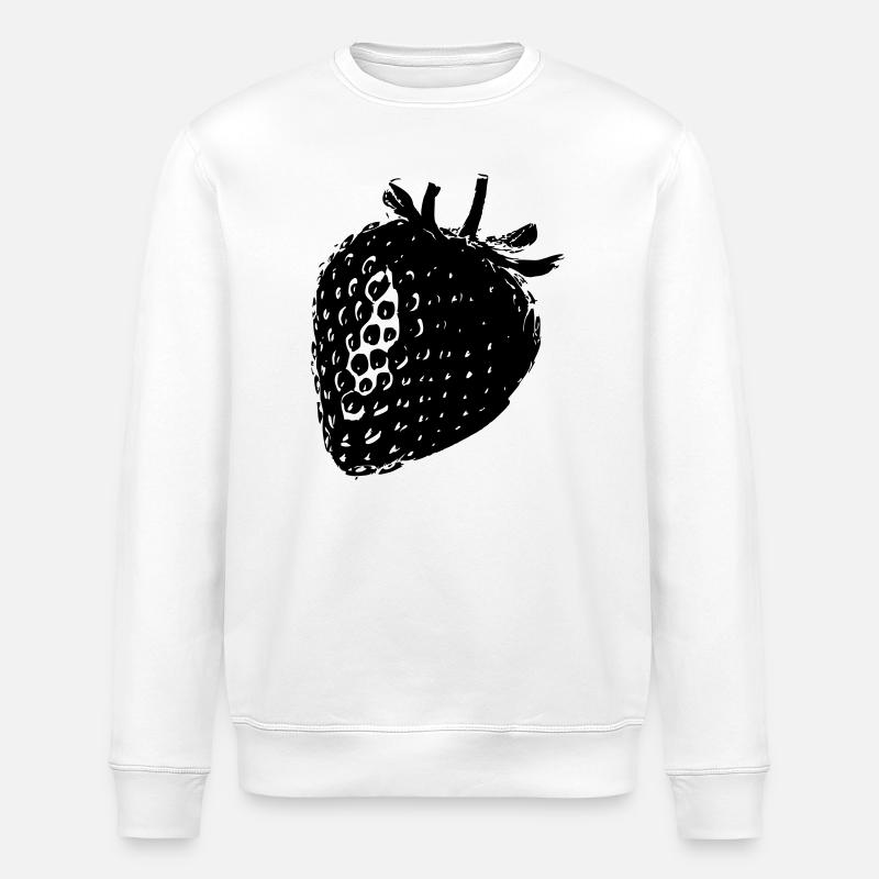fraise - Sweat bio ROLLER Stanley/Stella Unisexe - blanc