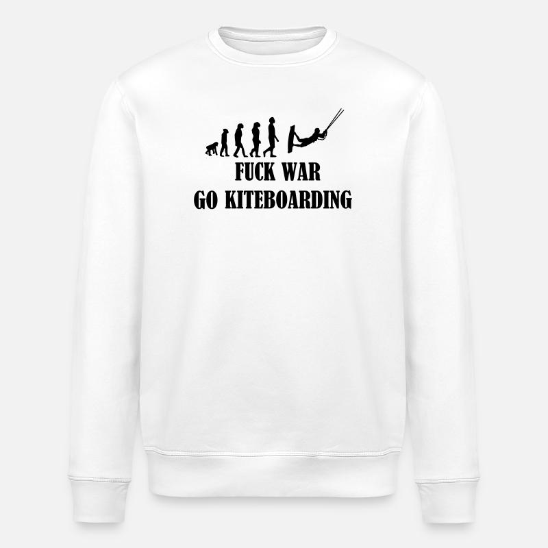 Kiteboard,Kiteboarder,Kiteboarding,Mer,Conseil - Sweat bio ROLLER Stanley/Stella Unisexe - blanc