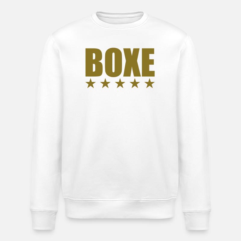 Boxe - Sweat bio ROLLER Stanley/Stella Unisexe - blanc