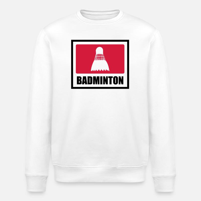 Badminton - Sweat bio ROLLER Stanley/Stella Unisexe - blanc