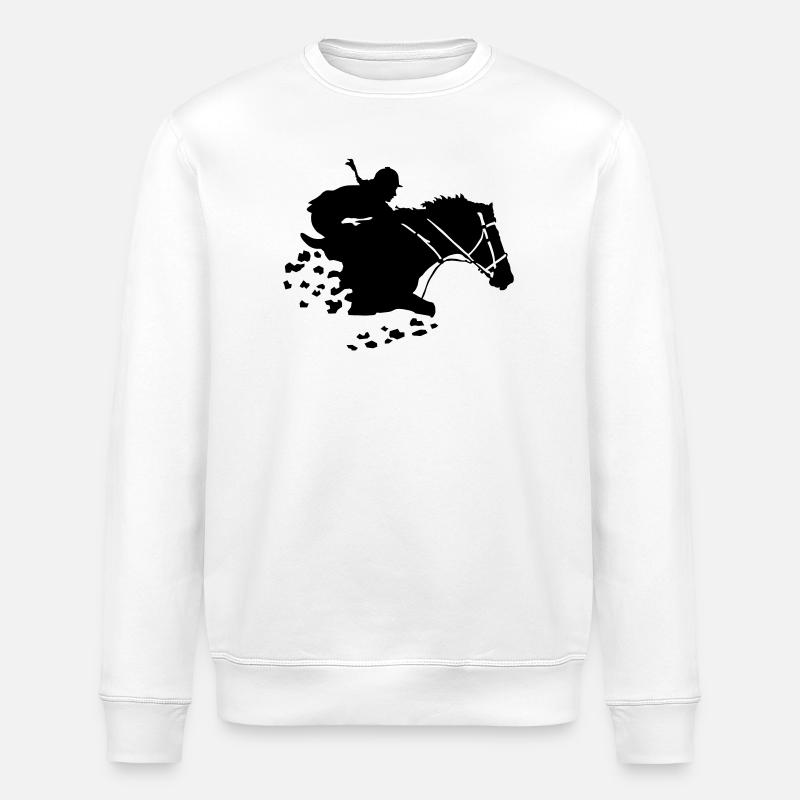 Reiterin - Stanley/Stella Unisex Bio-Sweatshirt ROLLER - Weiß