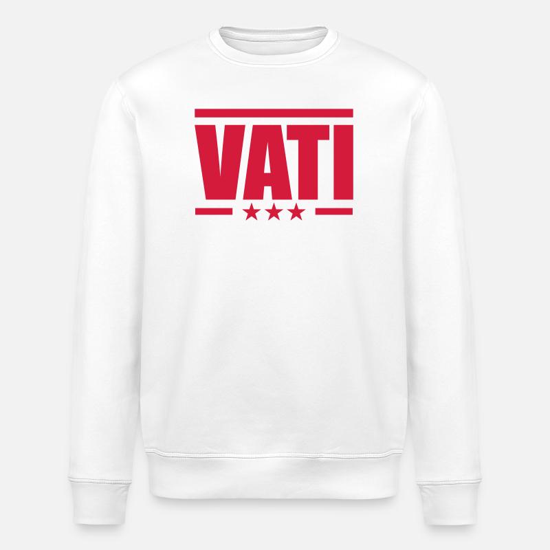 Vati - Stanley/Stella Unisex Bio-Sweatshirt ROLLER - Weiß