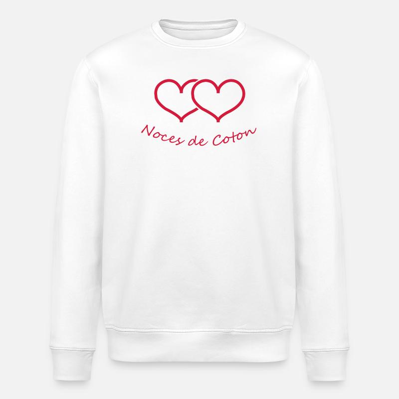 Noces de Coton - Sweat bio ROLLER Stanley/Stella Unisexe - blanc