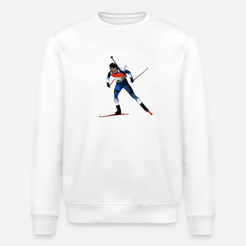 biathlon - Sweat bio ROLLER Stanley/Stella Unisexe - blanc