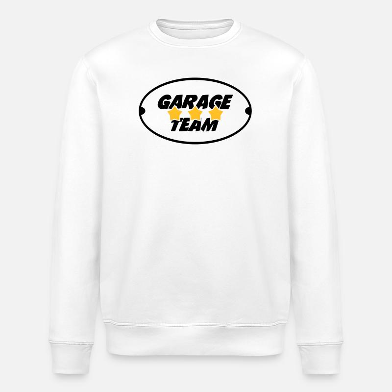 Garage Team - Stanley/Stella Unisex Bio-Sweatshirt ROLLER - Weiß