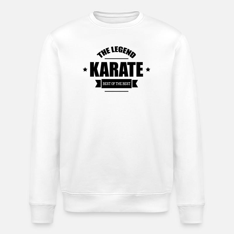 Karate The Legend - Stanley/Stella Unisex Bio-Sweatshirt ROLLER - Weiß