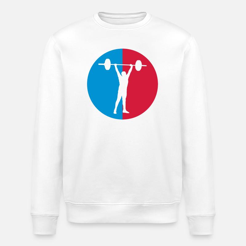 Strength training / Krafttraining / Musculation - Stanley/Stella Unisex Bio-Sweatshirt ROLLER - Weiß
