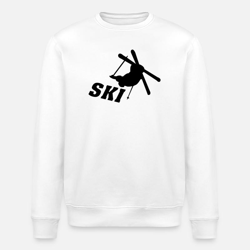 Skisprung - Stanley/Stella Unisex Bio-Sweatshirt ROLLER - Weiß
