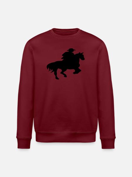 Cowboy Wilder Westen - Stanley/Stella Unisex Bio-Sweatshirt ROLLER - Weiß