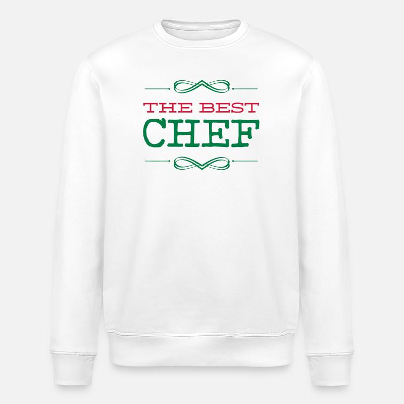 The Best Chef cooking - Stanley/Stella Unisex Bio-Sweatshirt ROLLER - Weiß