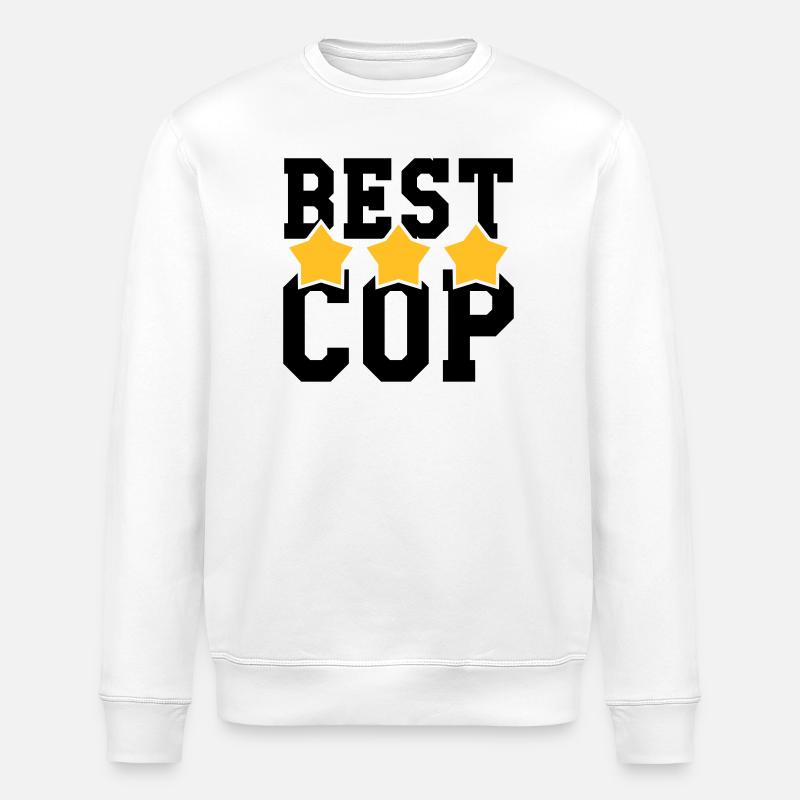 Best Cop ! - Sweat bio ROLLER Stanley/Stella Unisexe - blanc