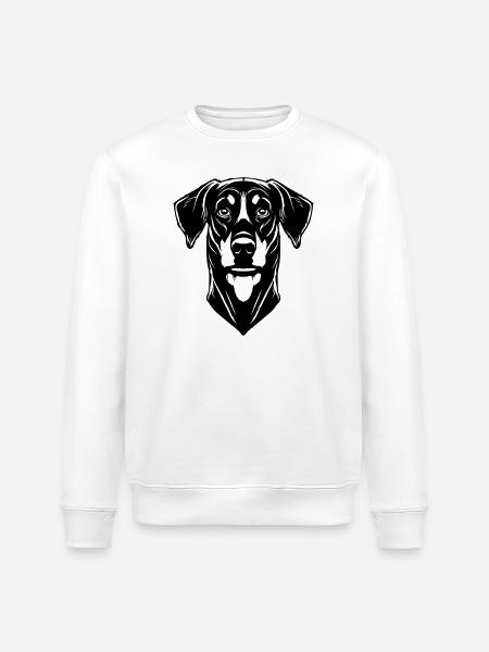 Dobermann - Stanley/Stella ROLLER Unisex Organic Sweatshirt - white