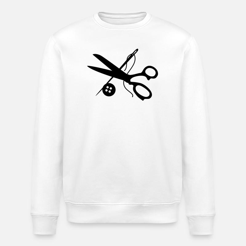 cutter - Stanley/Stella ROLLER Unisex Organic Sweatshirt - white
