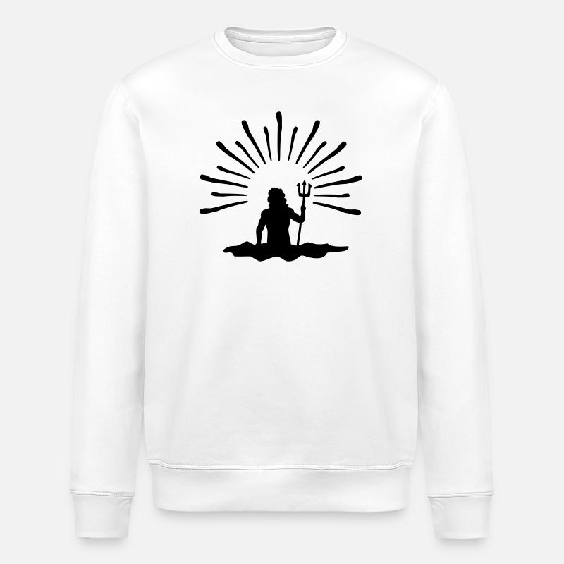 neptune - Stanley/Stella ROLLER Unisex Organic Sweatshirt - white