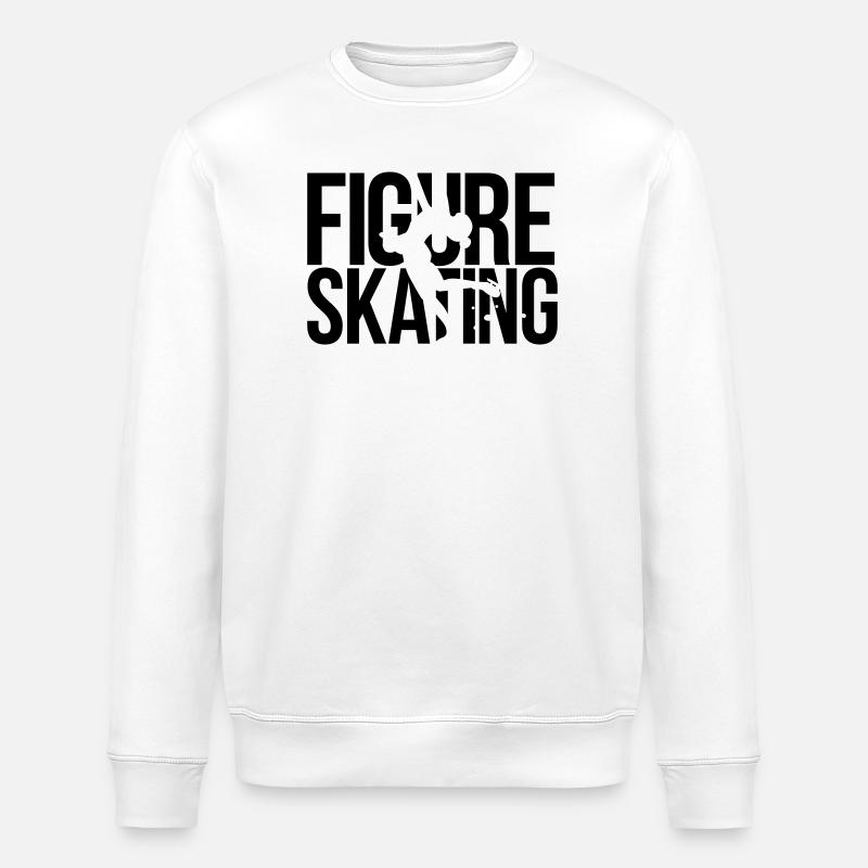 Eiskunstlauf - Stanley/Stella Unisex Bio-Sweatshirt ROLLER - Weiß