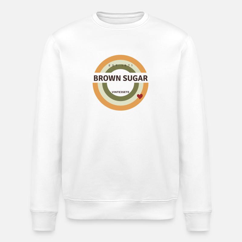 Cassonade - Sweat bio ROLLER Stanley/Stella Unisexe - blanc