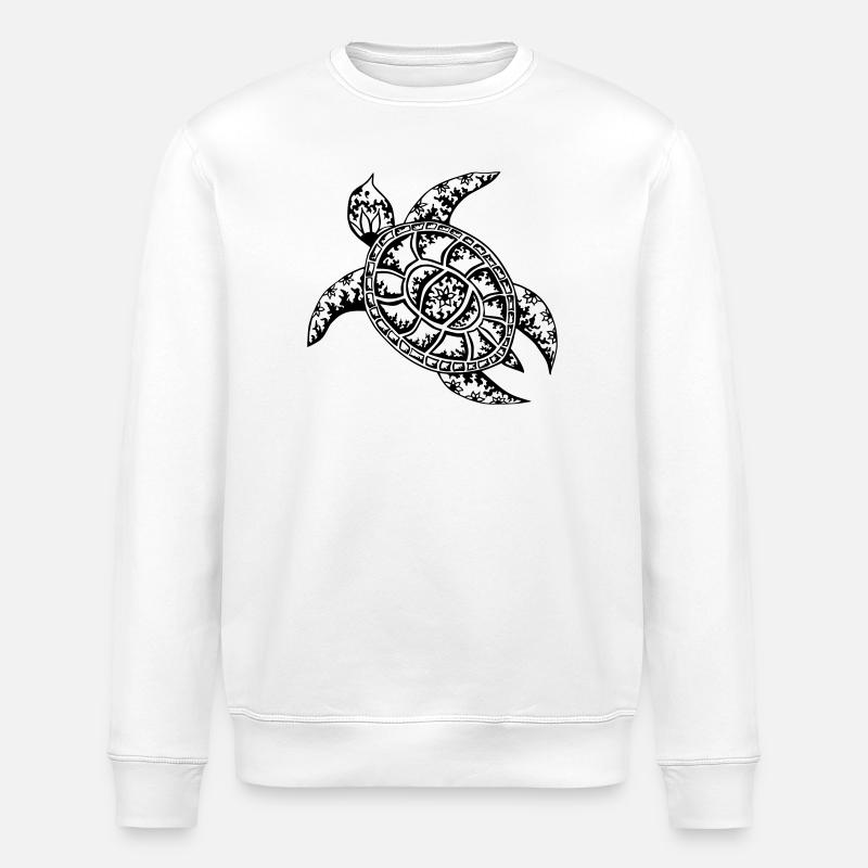 Turtle - Stanley/Stella ROLLER Unisex Organic Sweatshirt - white