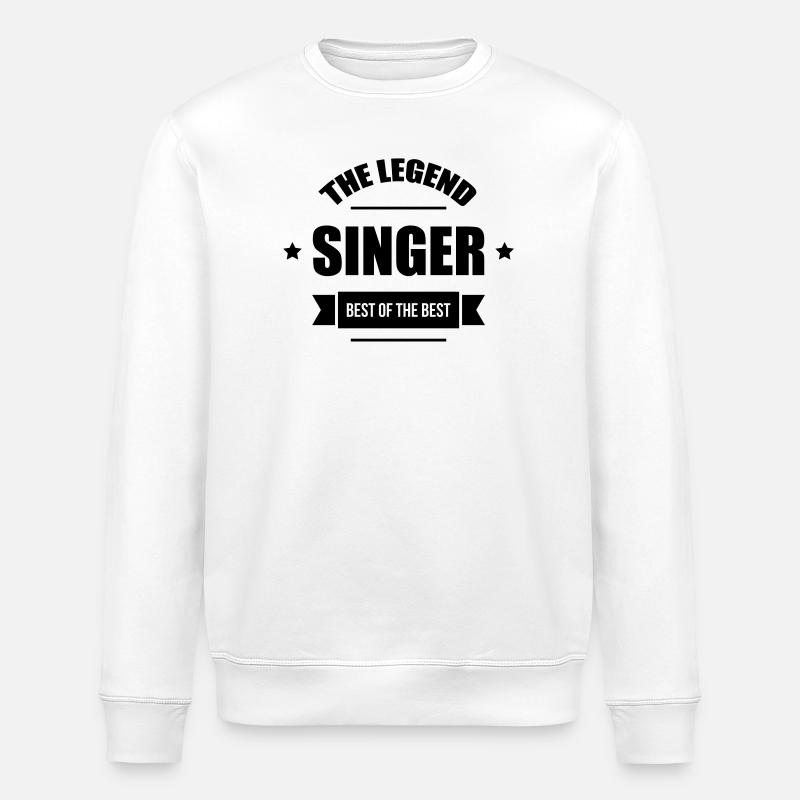 The Legend: Singer - Sweat bio ROLLER Stanley/Stella Unisexe - blanc