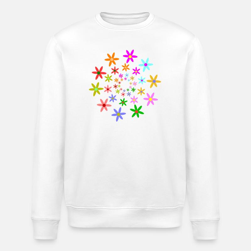 blueten blumen frühling - Stanley/Stella Unisex Bio-Sweatshirt ROLLER - Weiß