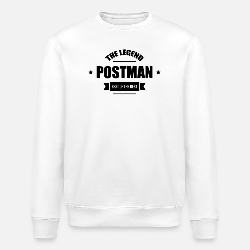 Postman - Stanley/Stella ROLLER Unisex Organic Sweatshirt - white