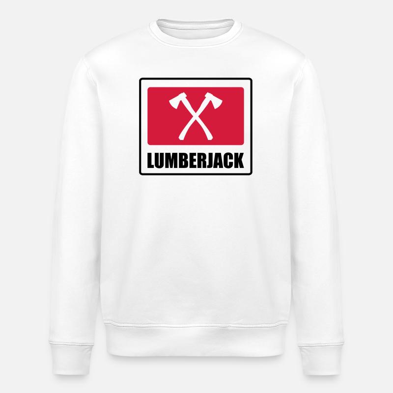 Lumberjack - Sweat bio ROLLER Stanley/Stella Unisexe - blanc