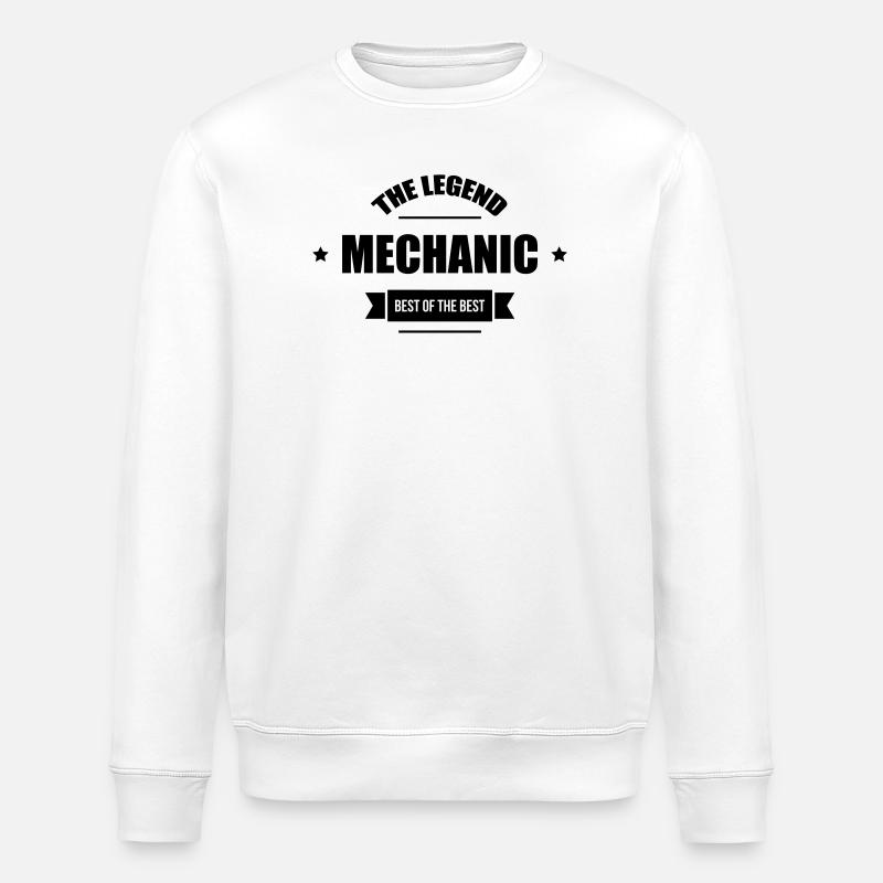 Mechanic - Stanley/Stella ROLLER Unisex Organic Sweatshirt - white