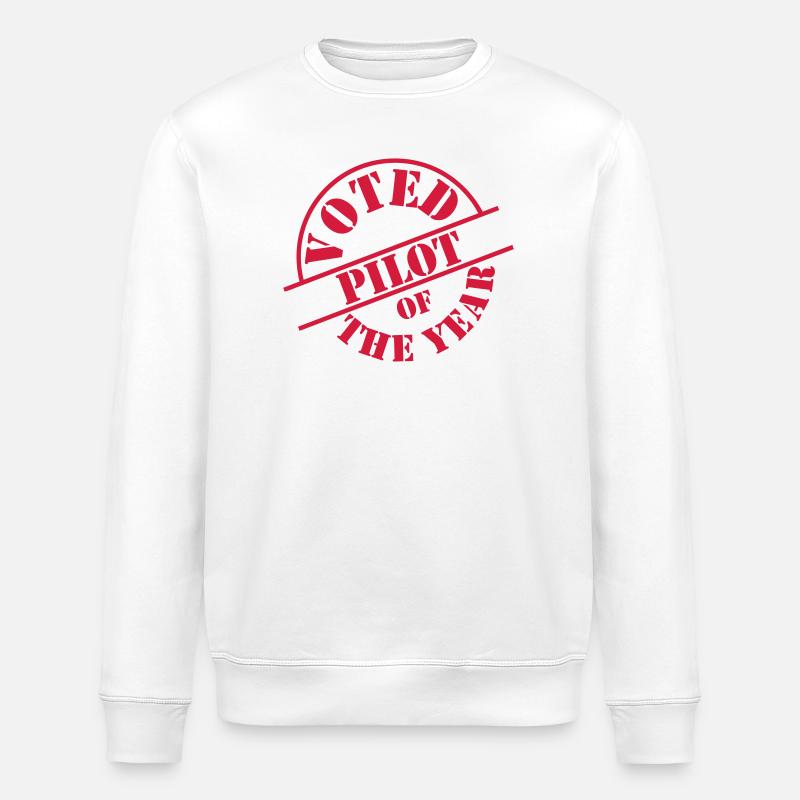 Pilot - Stanley/Stella Unisex Bio-Sweatshirt ROLLER - Weiß