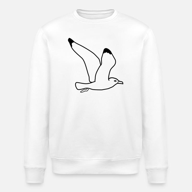 mouette - Sweat bio ROLLER Stanley/Stella Unisexe - blanc