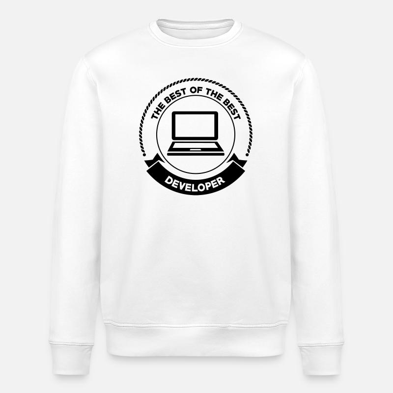 Developer - Sweat bio ROLLER Stanley/Stella Unisexe - blanc