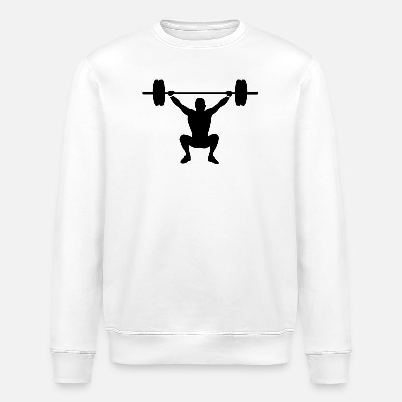 haltérophile - Sweat bio ROLLER Stanley/Stella Unisexe - blanc