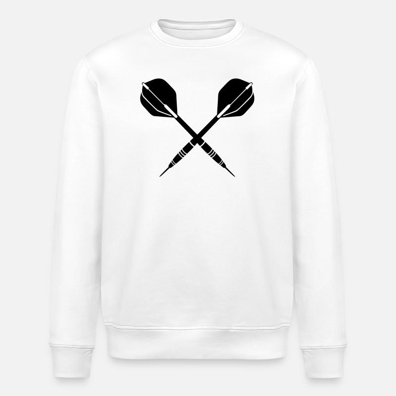 darts - Stanley/Stella ROLLER Unisex Organic Sweatshirt - white