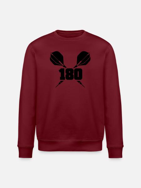 darts 180 - Stanley/Stella ROLLER Unisex Organic Sweatshirt - white