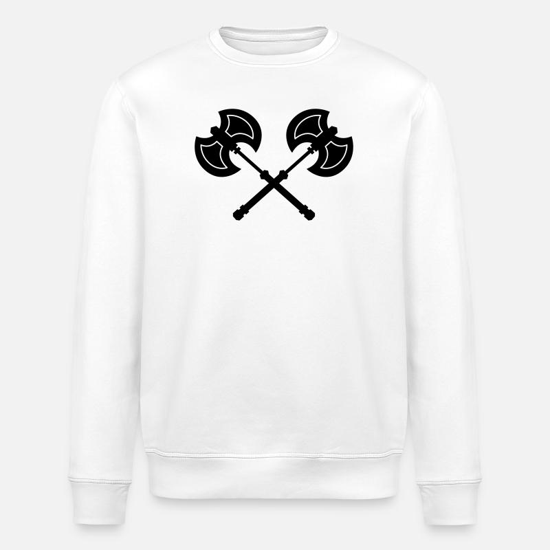 beil Axt - Stanley/Stella Unisex Bio-Sweatshirt ROLLER - Weiß