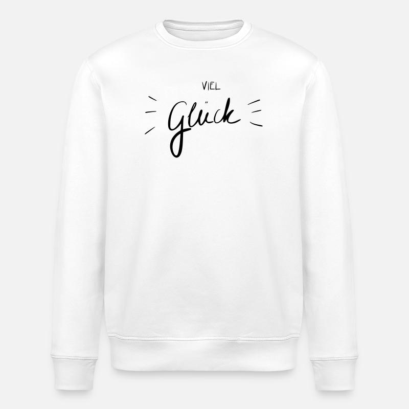Viel Glück - Stanley/Stella Unisex Bio-Sweatshirt ROLLER - Weiß