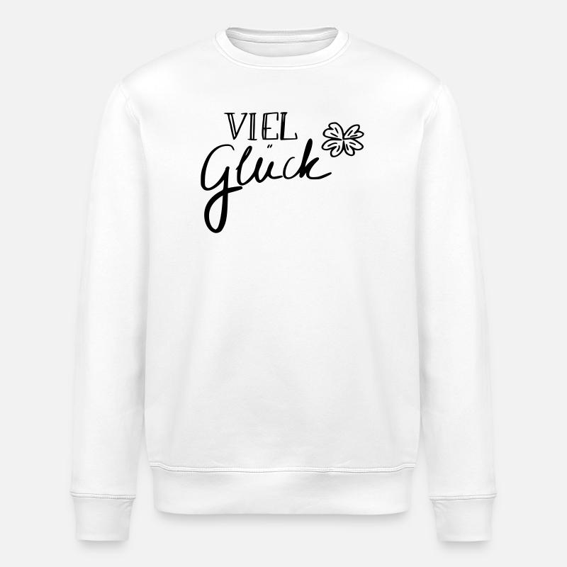 Viel Glück - Stanley/Stella Unisex Bio-Sweatshirt ROLLER - Weiß