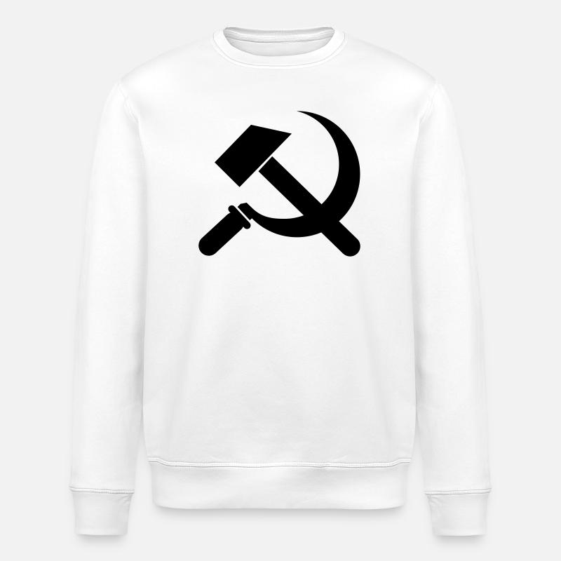 communist - Stanley/Stella ROLLER Unisex Organic Sweatshirt - white
