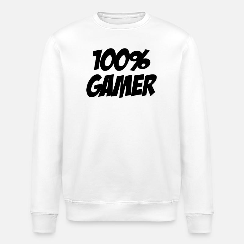 Gamer / Gaming - Stanley/Stella Unisex Bio-Sweatshirt ROLLER - Weiß