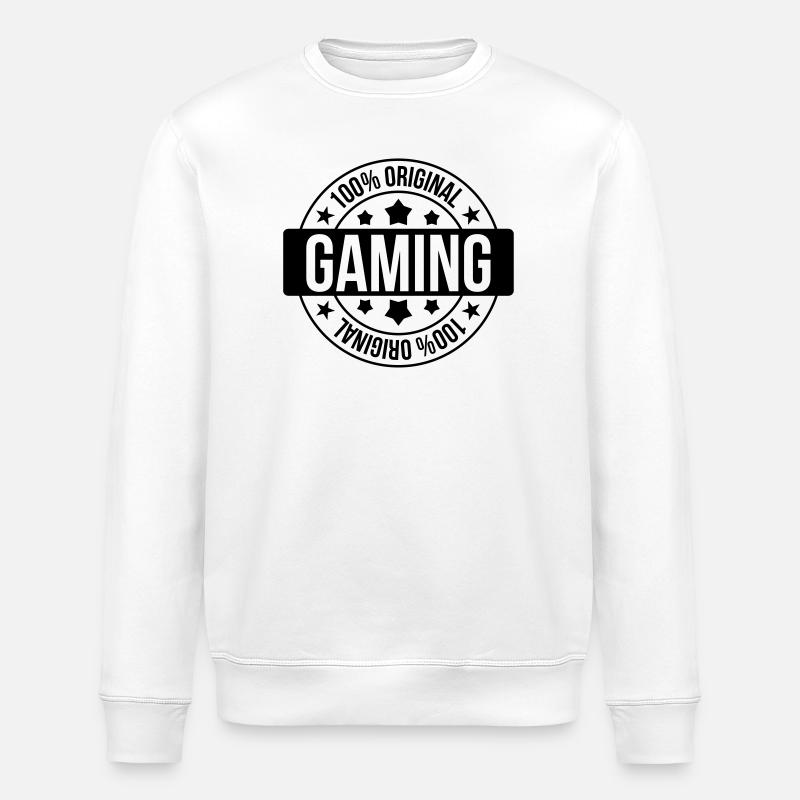 Gamer / Gaming - Sweat bio ROLLER Stanley/Stella Unisexe - blanc