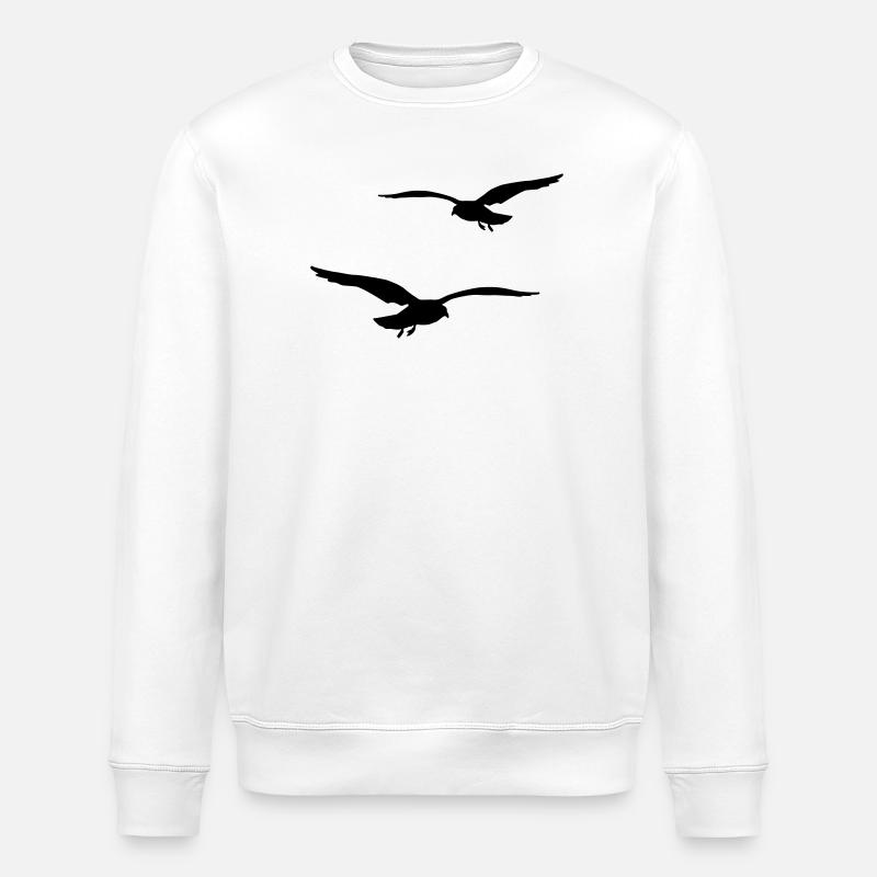 mouette - Sweat bio ROLLER Stanley/Stella Unisexe - blanc