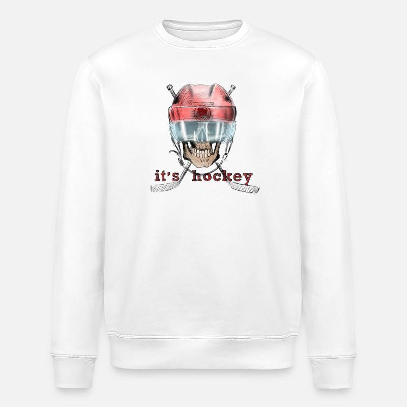 It's hockey - Stanley/Stella Unisex Bio-Sweatshirt ROLLER - Weiß